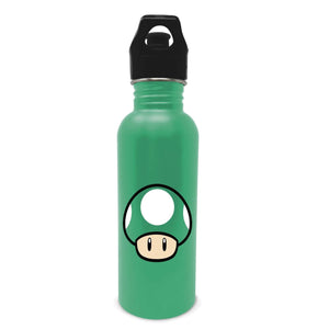官方授權超級瑪利歐綠色1UP不銹鋼蘑菇水壺