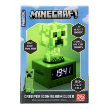 將圖片載入圖庫檢視器 官方授權 Minecraft 麥塊 苦力怕 Figure 3合1鬧鐘發光 造型夜燈
