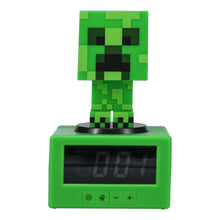 將圖片載入圖庫檢視器 官方授權 Minecraft 麥塊 苦力怕 Figure 3合1鬧鐘發光 造型夜燈
