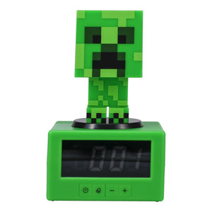 官方授權 Minecraft 麥塊 苦力怕 Figure 3合1鬧鐘發光 造型夜燈