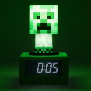 官方授權 Minecraft 麥塊 苦力怕 Figure 3合1鬧鐘發光 造型夜燈