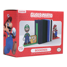 Load image into Gallery viewer, Officially Licensed Nintendo Super Mario bookends Mario and Luigi
