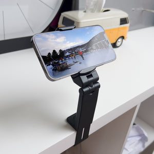 TecADVISOR 4-in-1 Pocket-Sized 360° Rotation Smartphone Holder For Airplane, Car, Home and Office