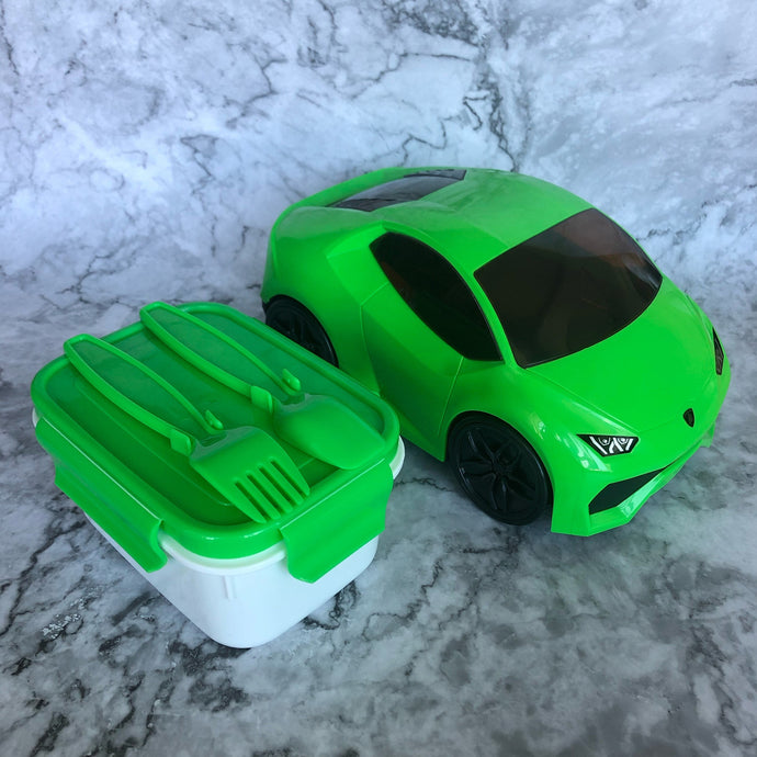 Official licensed Lamborghini Huracan lunch storage box set for kids, 500mL