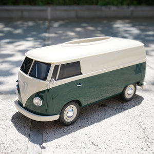 Official licensed VW T1 Bus Multi-functional Box,  1:16 scale, Cream and Green 2 Tone