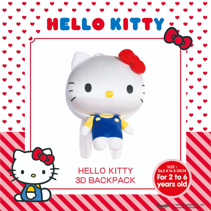 Official Licensed Sanrio Hello Kitty 3D Kid's Backpack, Blue EVA edition
