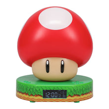 Load image into Gallery viewer, Officially Licensed Super Mushroom Figure 3-in-1 Alarm Clock Night Light
