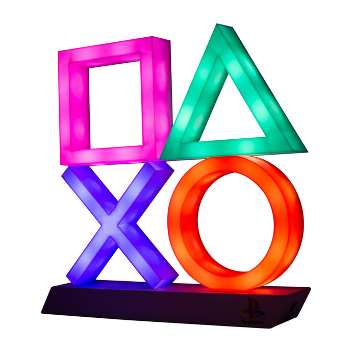 Paladone Playstation Icons XL | 3 Modes-Music Reactive Game Room Lighting Perfect for Home, Office and Bedrooms, 75 W, Multi-Colour