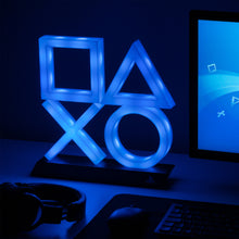 Load image into Gallery viewer, Paladone Playstation 5 Icons XL Light  | 3 Modes-Music Reactive Game Room Lighting Perfect for Home, Office and Bedrooms
