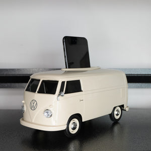 Official licensed Volkswagen VW 1963 T1 van multi-functional box/tissue box, Cream