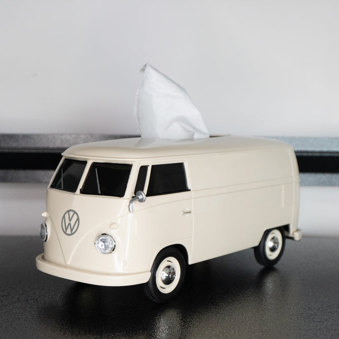 Official licensed Volkswagen VW 1963 T1 van multi-functional box/tissue box, Cream